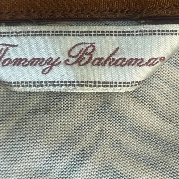 Tommy Bahama Brown Zigzag Silk Blend Flare Skirt Size Medium - Picture 2 of 6